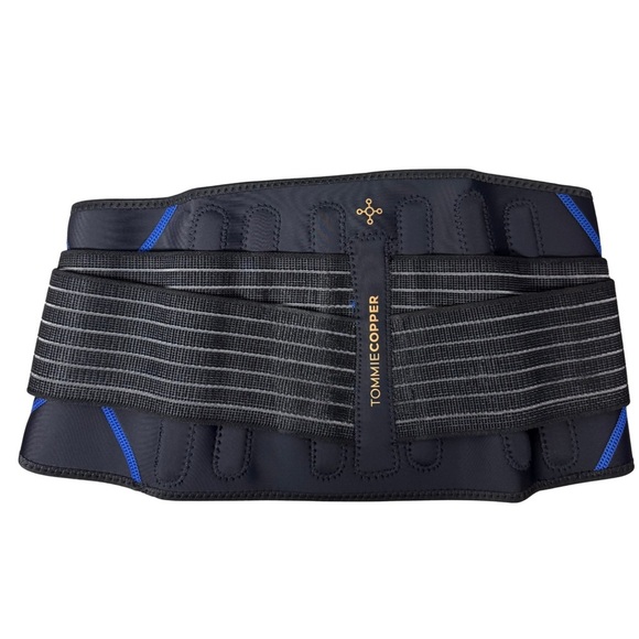 Tommie Copper Adjustable Compression Back Brace Black size S/M Infrared Infused - Picture 2 of 9